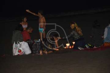 Los Mechones se conjuran con la Noche de San Juan en Melenara (Foto TA)